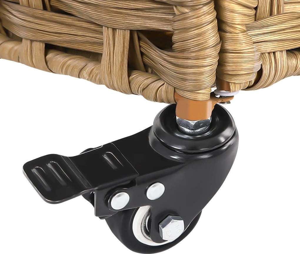 Ratanový kôš na bielizeň, kôš na prádlo, prírodný