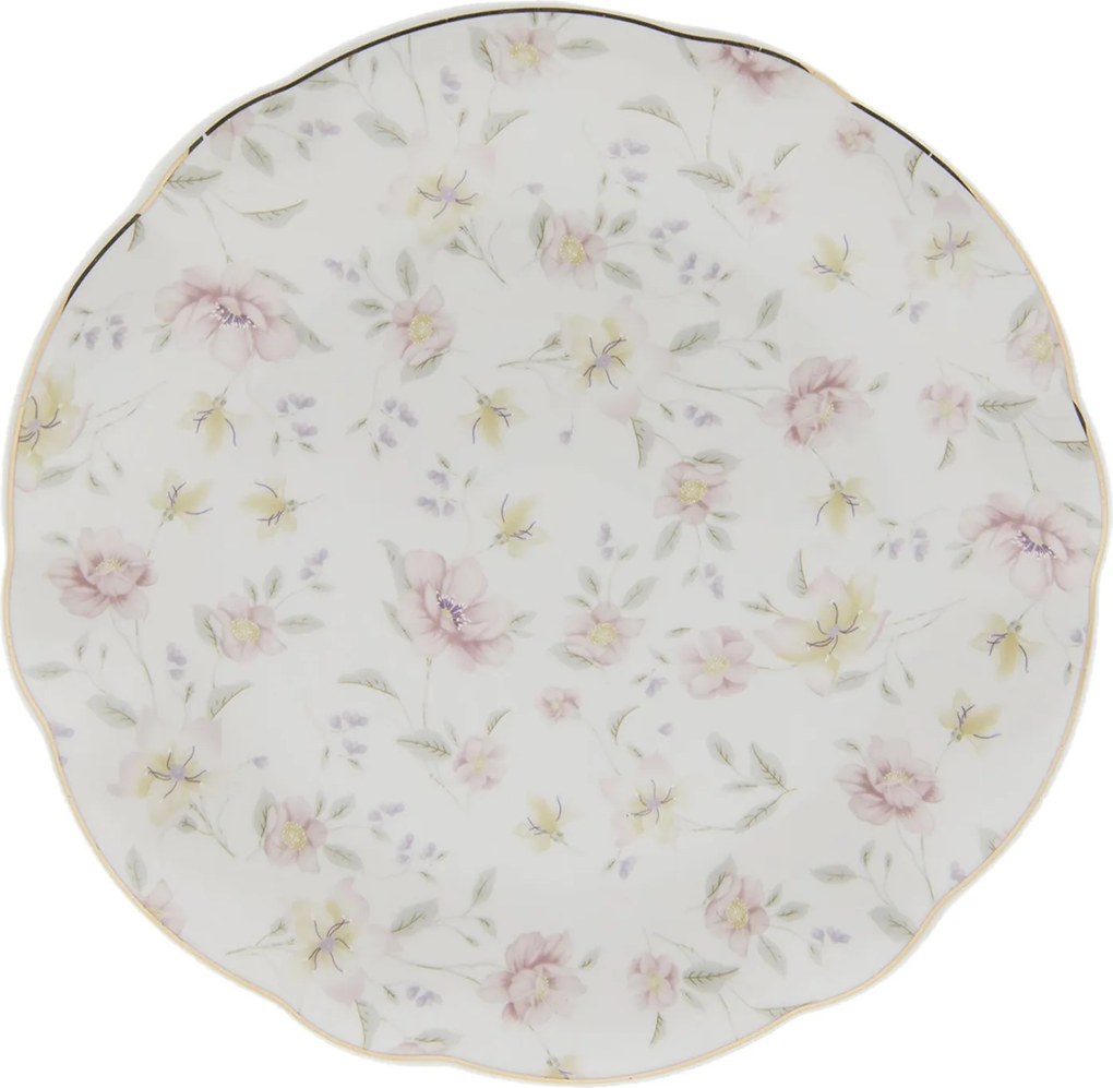 Jedálenský tanier Tea Wild Flower - Ø 26 * 2 cm