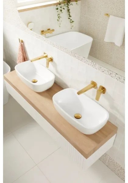 KFA Armatura 4529-810-31 - Umývadlová batéria pre podomietkovú inštaláciu MALAGA, kartáčované zlato