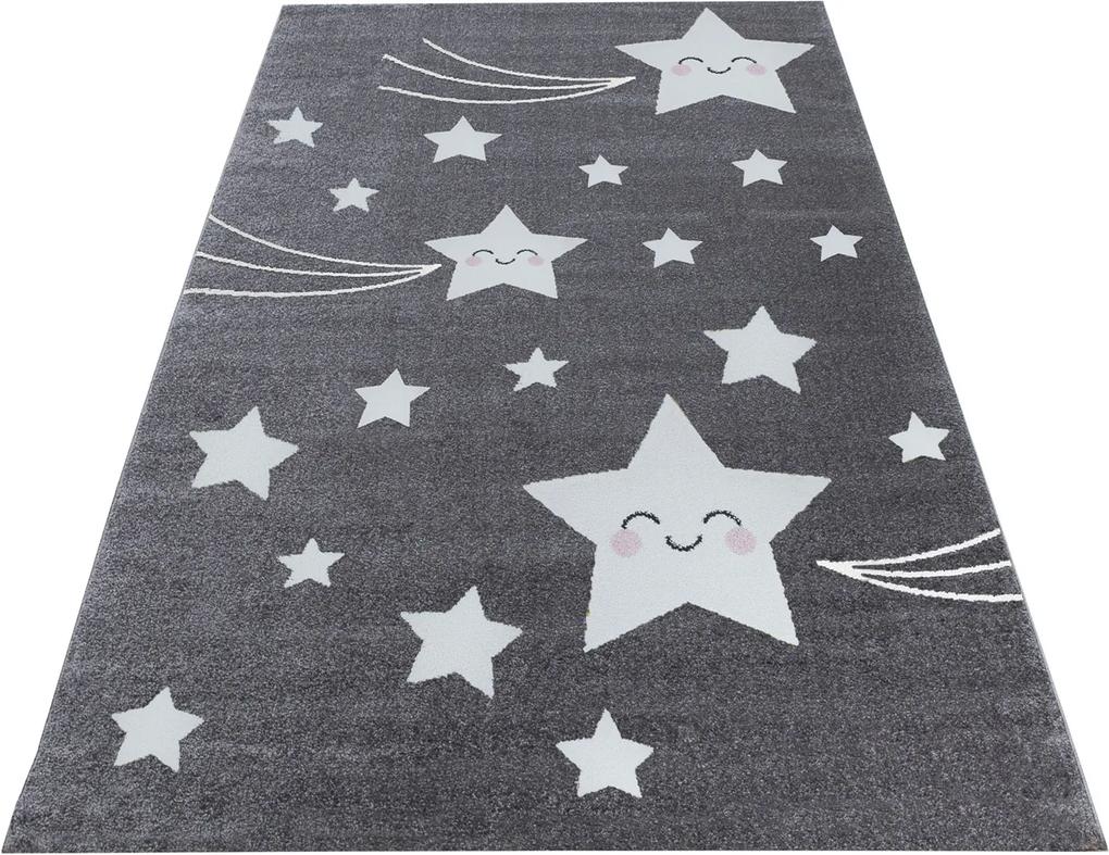 Ayyildiz koberce Kusový koberec Kids 610 grey - 80x150 cm