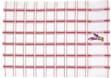 Kuchynská utierka Lawenda, červená%