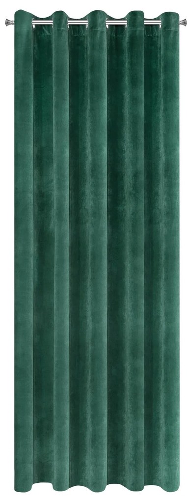 ZATEMŇOVACÍ ZÁVES NA KRÚŽKOCH VILLA 140X250 CM TMAVOZELENÁ