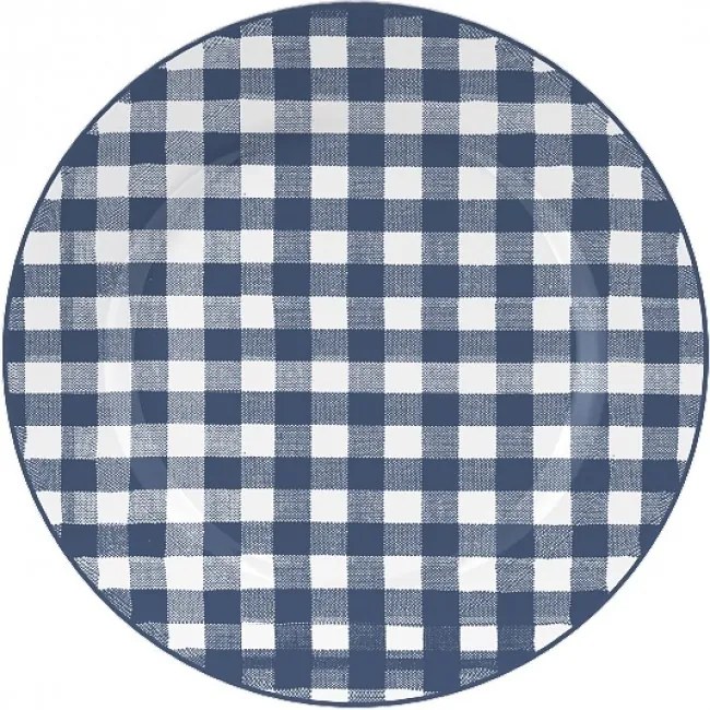 Creative Tops Katie Alice Vintage Indigo Dezertný porcelánový tanier Gingham 19 cm