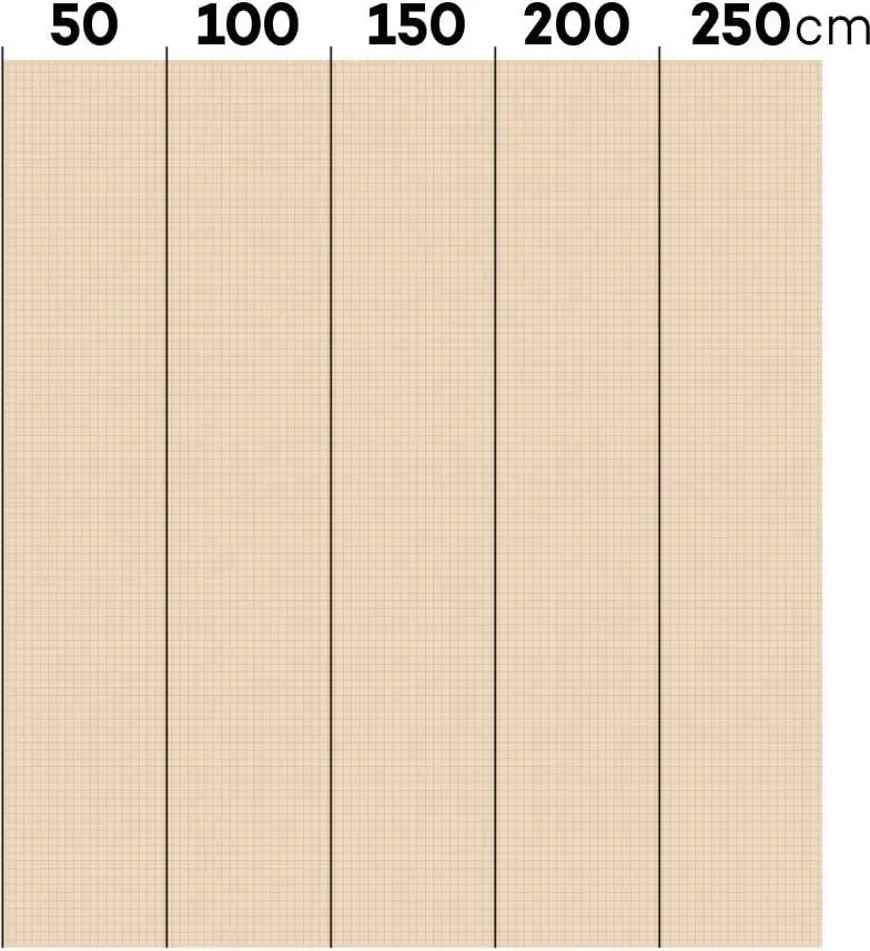 Tapeta šachový vzor béžová 280x50 cm