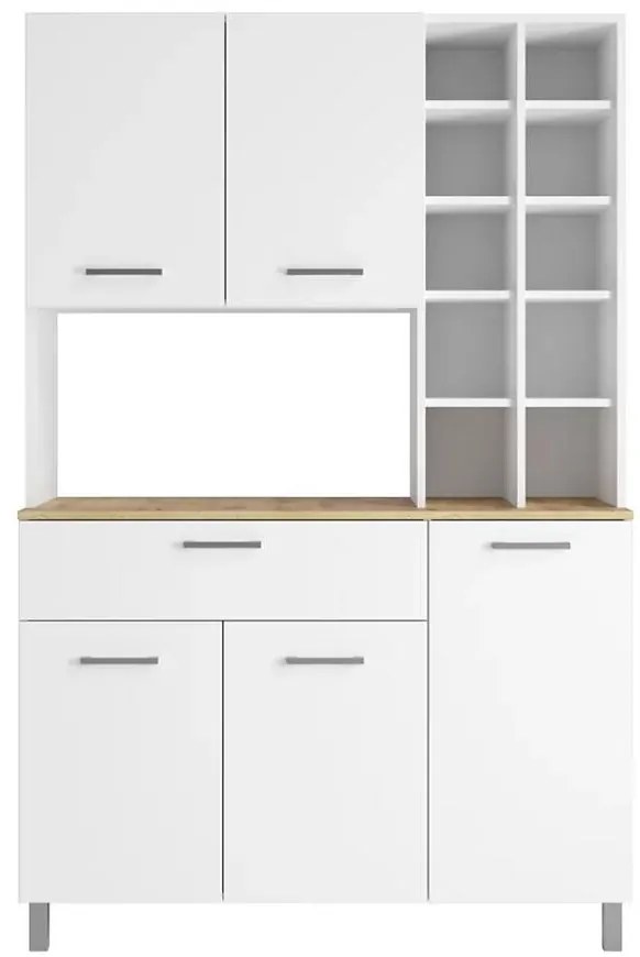 Príborník Italy biela doska dub artisan