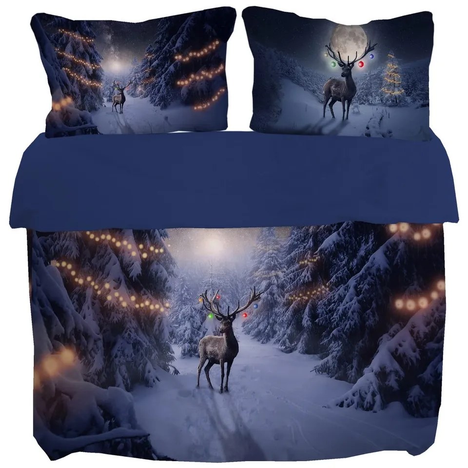 Gipetex Natural Dream 3D talianská obliečka 100% bavlna Deer - 140x200 / 70x90 cm