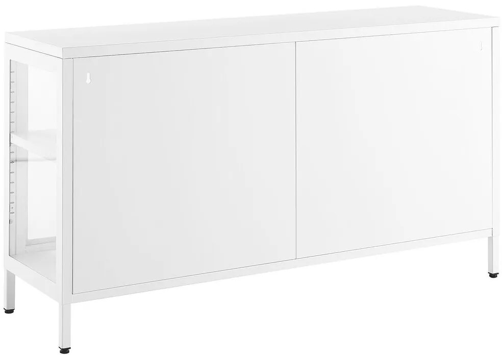 3-dverová kovová skrinka biela NEWPORT Beliani