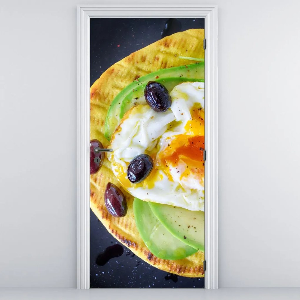 Fototapeta na dvere - Zdravé palacinky (95x205cm)