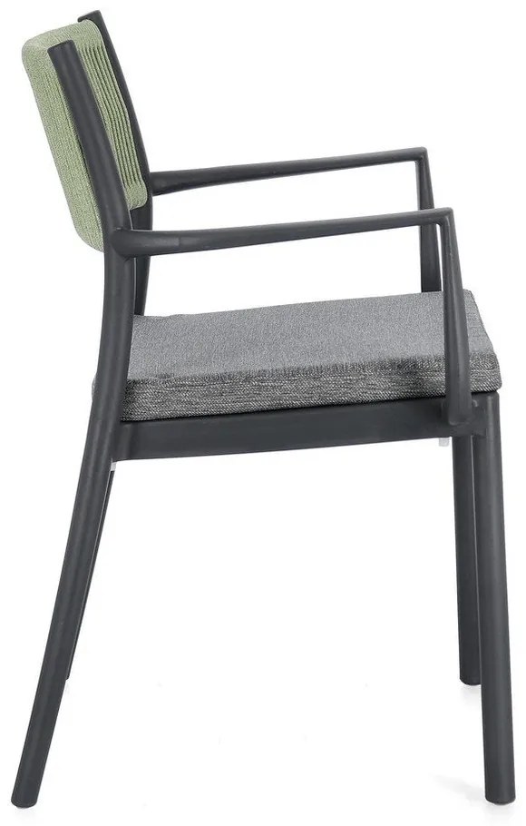 Sivé plastové záhradné stoličky v súprave 4 ks Alvin – Bizzotto