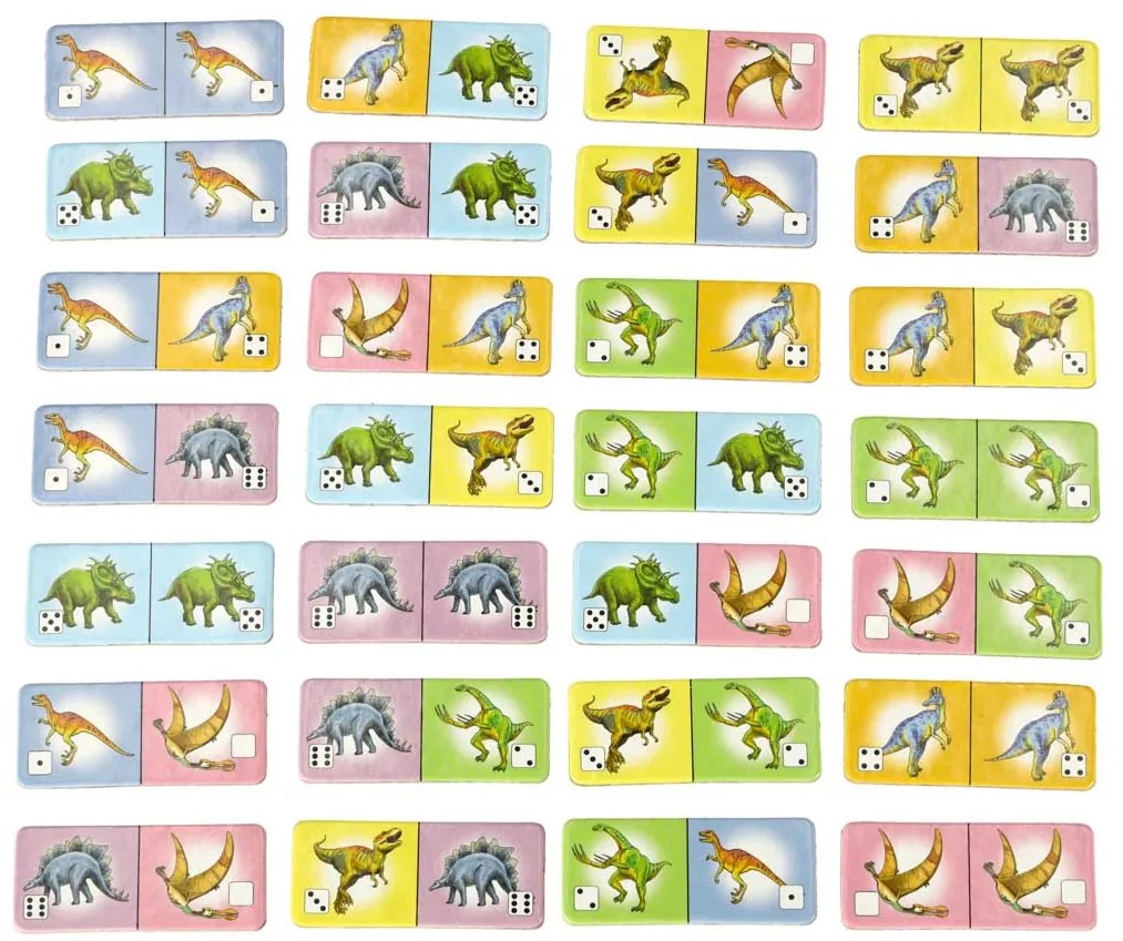 KIK ALEXANDER dinosaurie domino vzdelávacia hra 4+