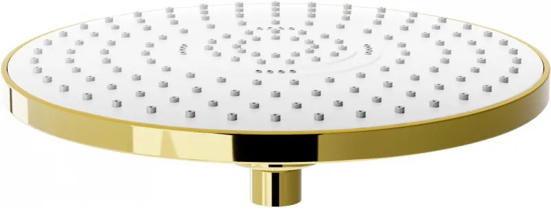 Mexen sprchová hlavica D-05, Round 22 cm, zlatá/biela, 79705-50