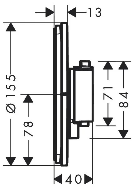 Hansgrohe ShowerSelect Comfort S - Termostat pod omietku pre 2 spotrebiče s EN1717, kartáčovaný bronz 15556140