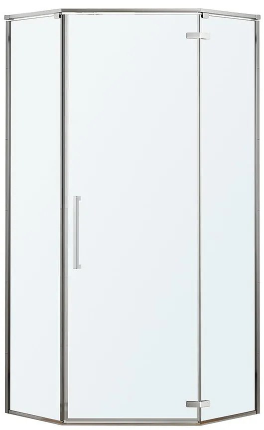 Sprchový kút päťuholníkový Lambda 90x90x195 chróm