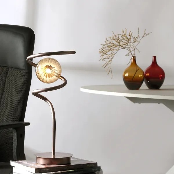 ONLI - Stolná lampa FRIDA 1xG9/10W/230V 42 cm medená