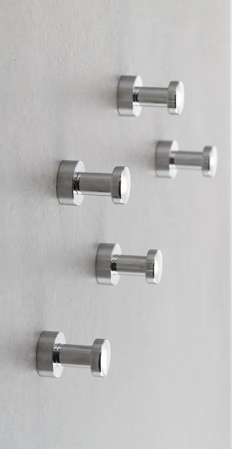 Aqualine SAMBA háčik, balenie 5 ks, chróm SB122