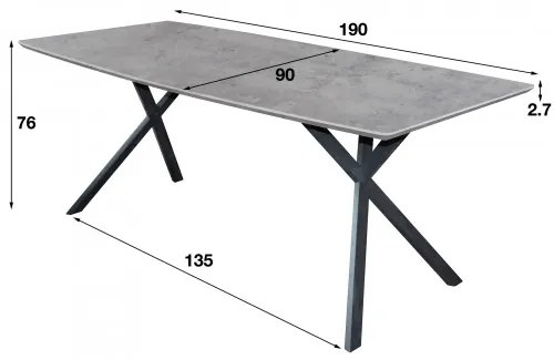 Heureka.sk | Bývanie a doplnky | Nábytok | Jedáleň | Jedálenský stôl 56-86 190x90cm Bielený dub - Komfort-nábytok