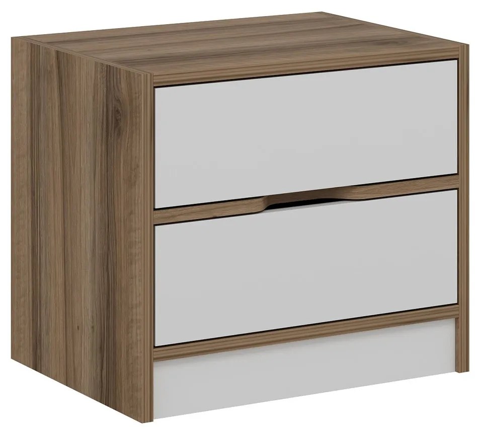 Nočný stolík Elina Walnut White