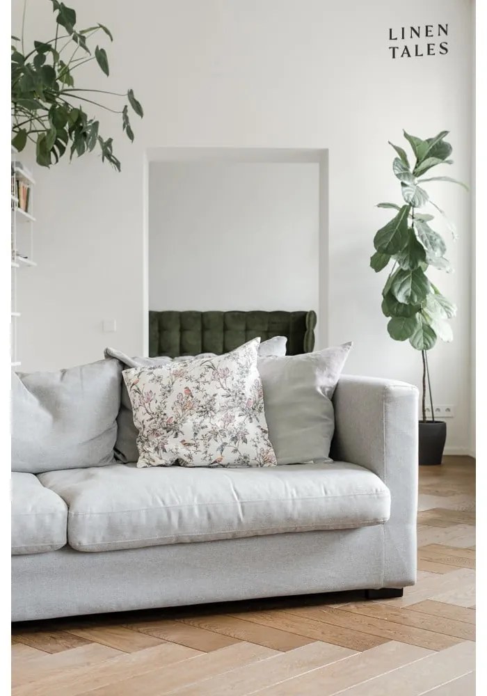 Ľanová obliečka na vankúš 50x50 cm Light Grey – Linen Tales