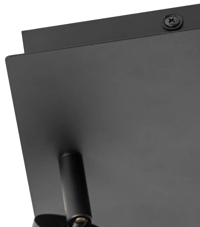 Inteligentné kúpeľňové bodové svetlo čierne štvorcové IP44 vrátane 2 Wifi GU10 - Ducha