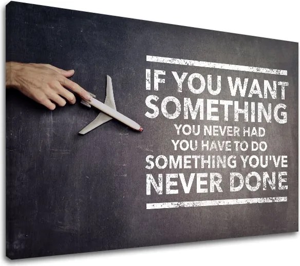 Motivačný obraz na stenu If you want something