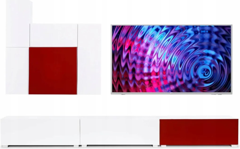 Sada Rtv Skrinka Závesný Regál Alore Konsimo