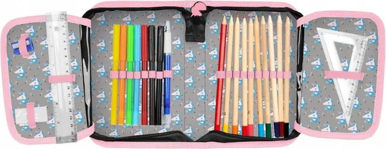 Školský 6-dielny set s jednorožcom pre dievčatá