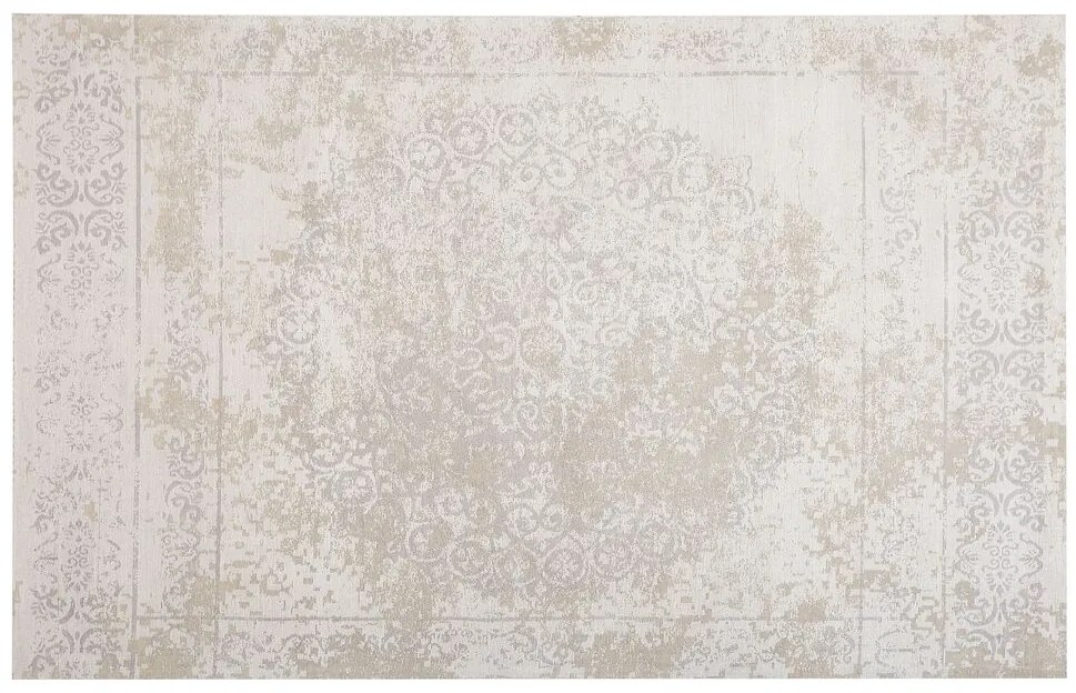Bavlnený koberec 140 x 200 cm béžový BEYKOZ Beliani