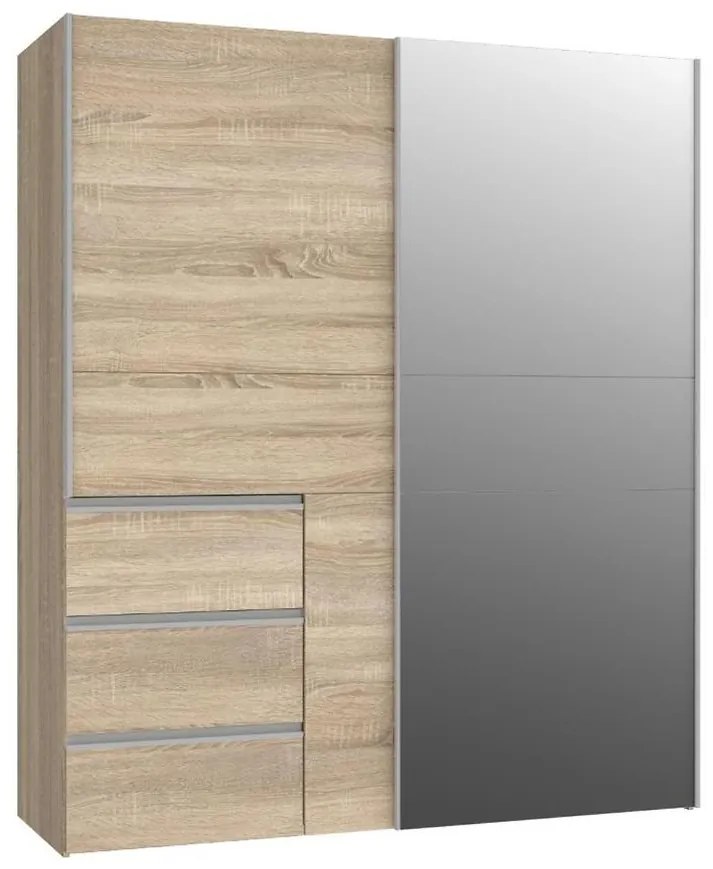 Skriňa Winn 170 dub sonoma/Zrkadlo