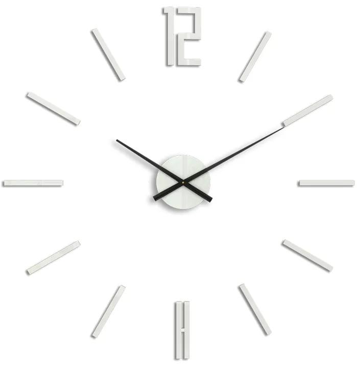 Moderné nástenné hodiny CARLO WHITE HMCNH057-white