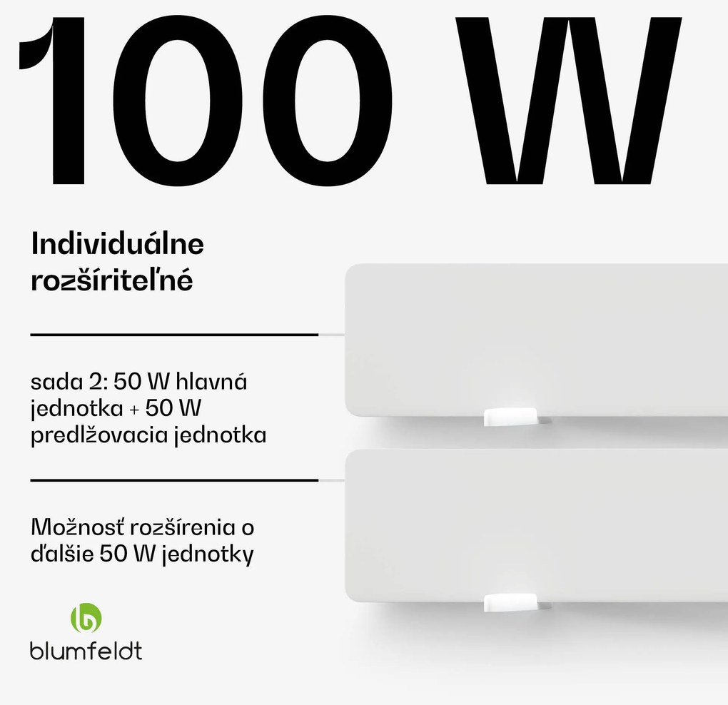 Blumfeldt DryWave infračervený sušič stien, 50-100 W, suší farby a omietky, aj montáž na stenu