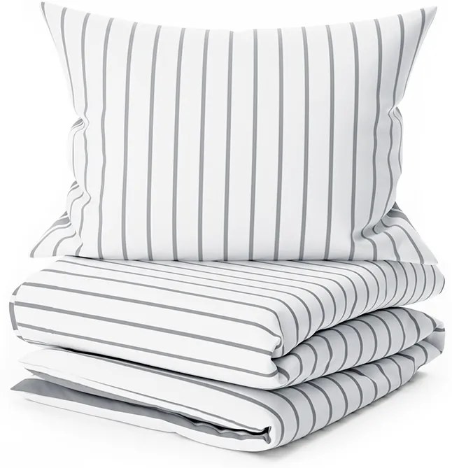 Obliečky z Renforcé bavlny CAPRIVI sivá hotelové vrecko Rozmer obliečok: 70x90 cm, 140x200 cm