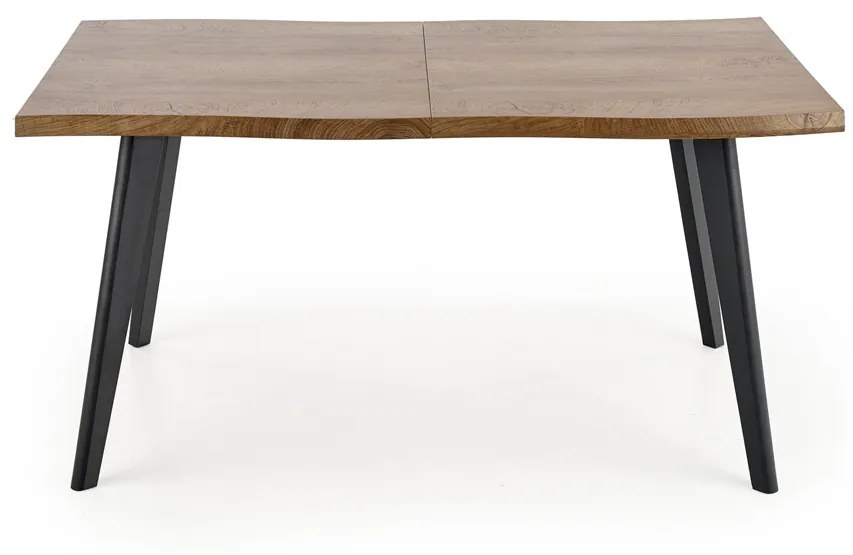 Rozkladací jedálenský stôl Dickson 120/180 - prírodná / čierna