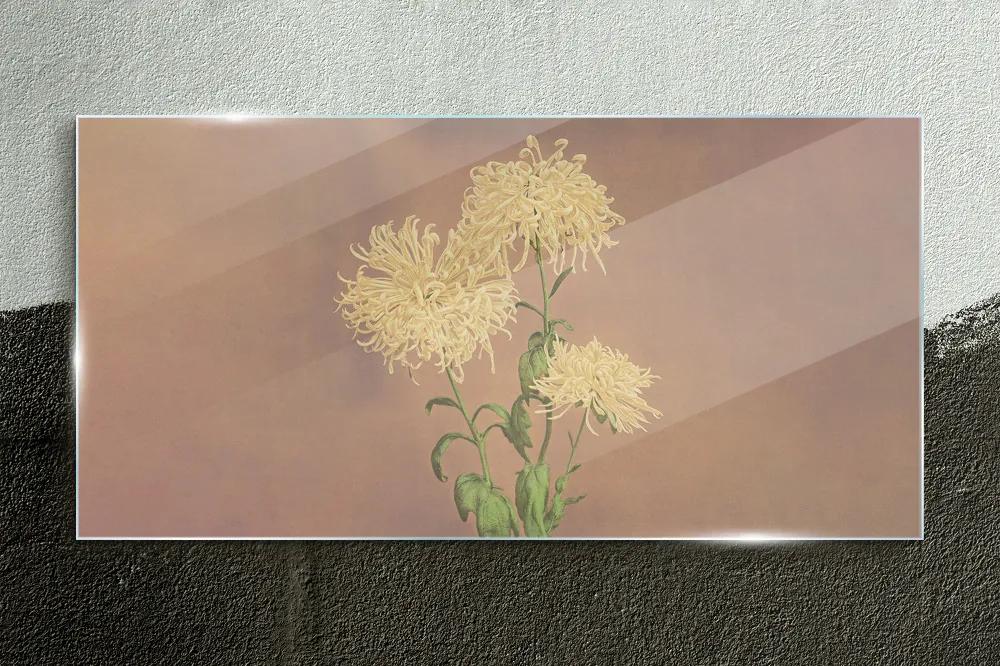Obraz na skle Ázijské kvety