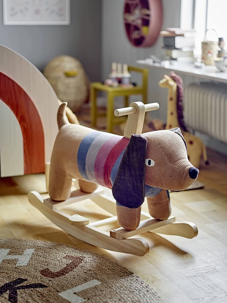 Hojdací psík doggo hnedý MUZZA