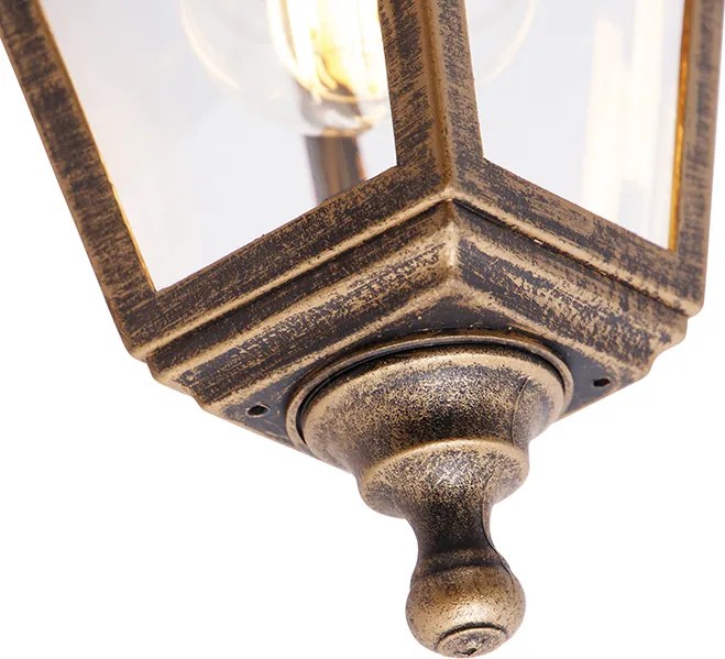 Vonkajšia nástenná lampa starožitné zlato IP44 - Capital