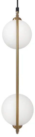 Maytoni MOD013PL-02BS1 - Luster na lanku RING 2xG9/25W/230V mosadz