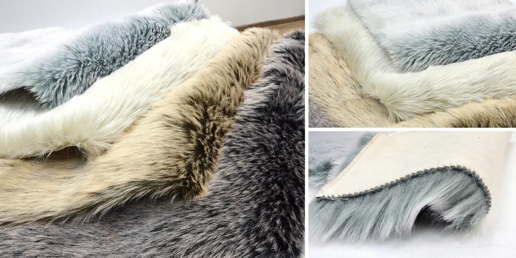 Kusový koberec Aljašky - krémový