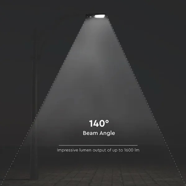 LED solárne pouličné svietidlo so senzorom LED/15W/7,4V 4000K IP65 10800 mAh