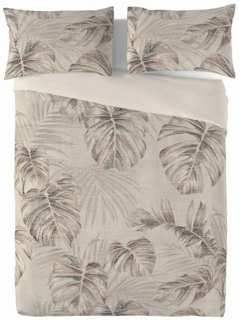 Obliečky zo zmesi bavlny a ľanu Monstera, 220 x 200 cm, 2 ks 70 x 80 cm
