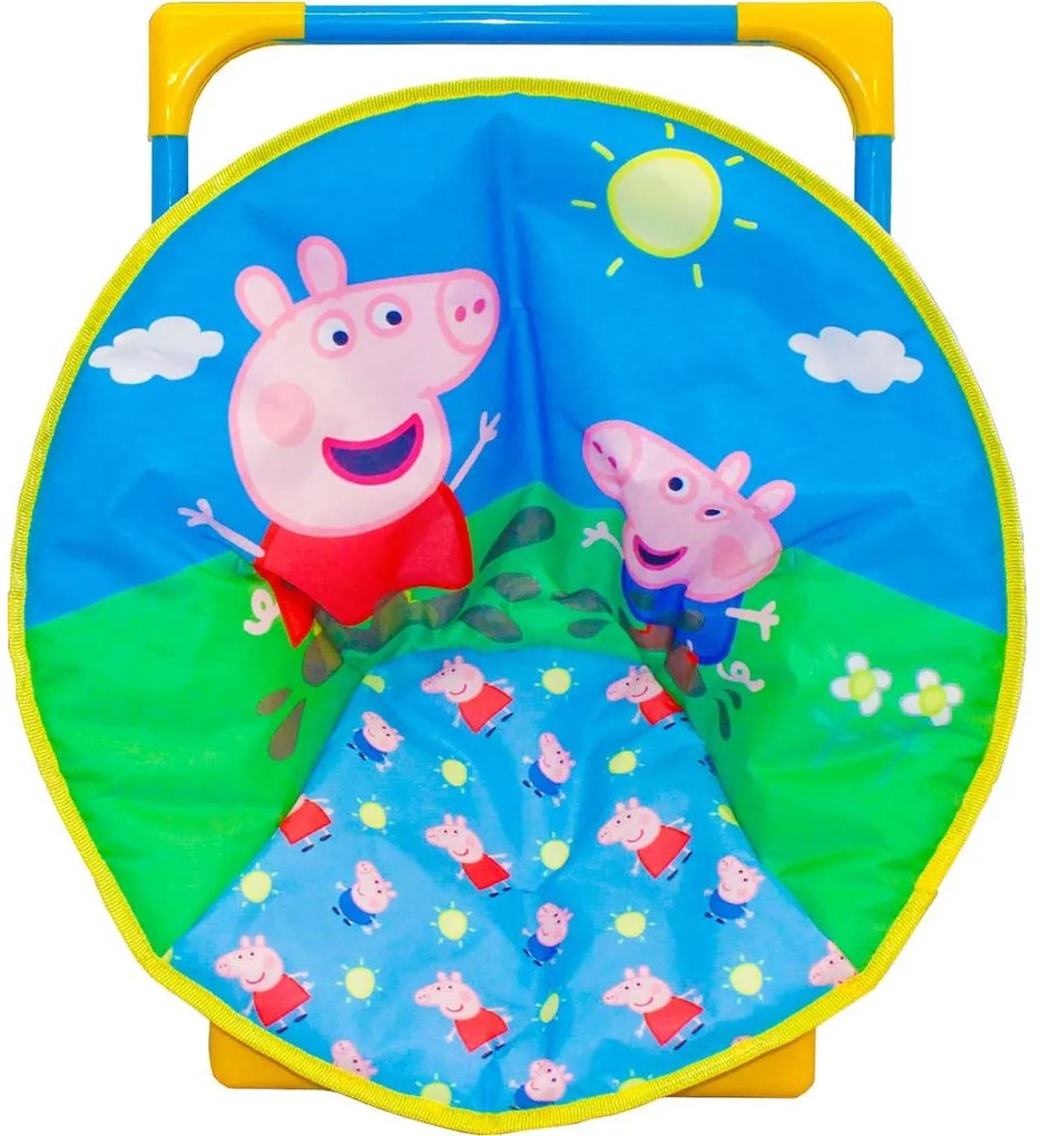 Detské skladacie kreslo PEPPA PIG, modré