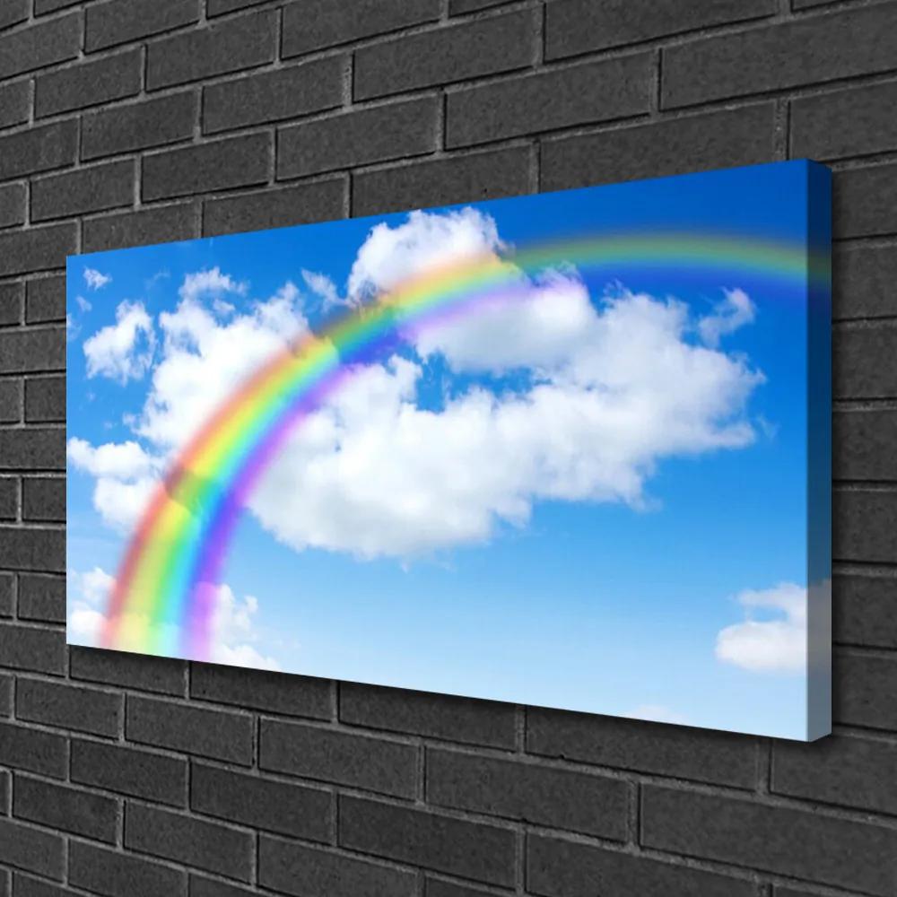 Obraz na plátne Dúha nebo mraky príroda 120x60 cm