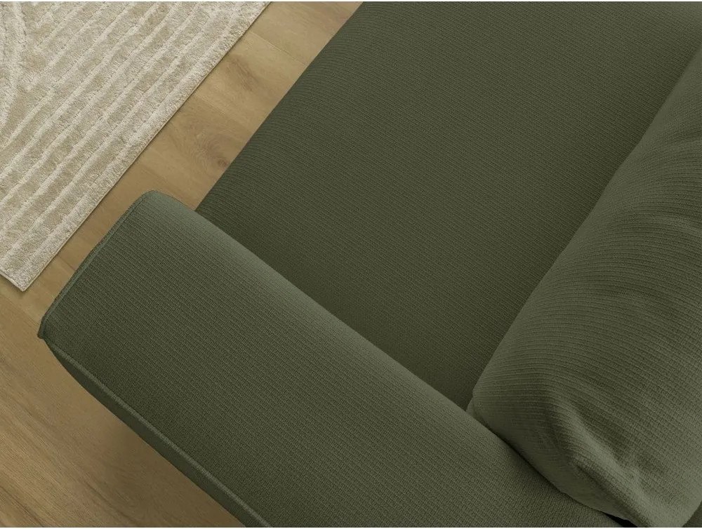 Zelená rozkladacia/s úložným priestorom pohovka 265 cm Ezechiel – Bobochic Paris