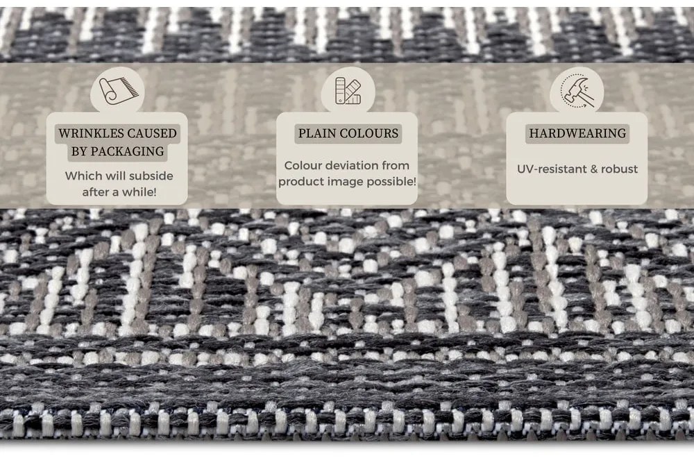 Sivý vonkajší koberec 115x170 cm Clyde Loto – Hanse Home