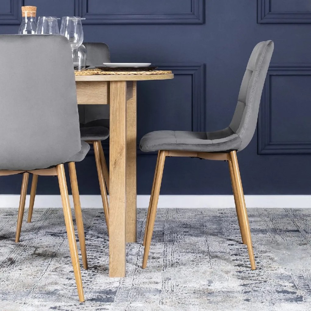 PROXIMA.store - Čalúnená jedálenská stolička FREDY FARBA: béžová, FARBA NÔH: buk