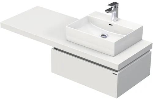 Kúpeľňová skrinka s umývadlom Intedoor DESK 130,5 cm DE 54 130 P STORM 1Z