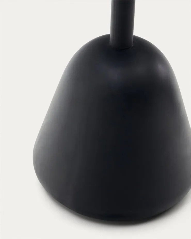 Okrúhly konferenčný stolík s doskou z akácie v čierno-prírodnej farbe ø 43 cm Saura – Kave Home