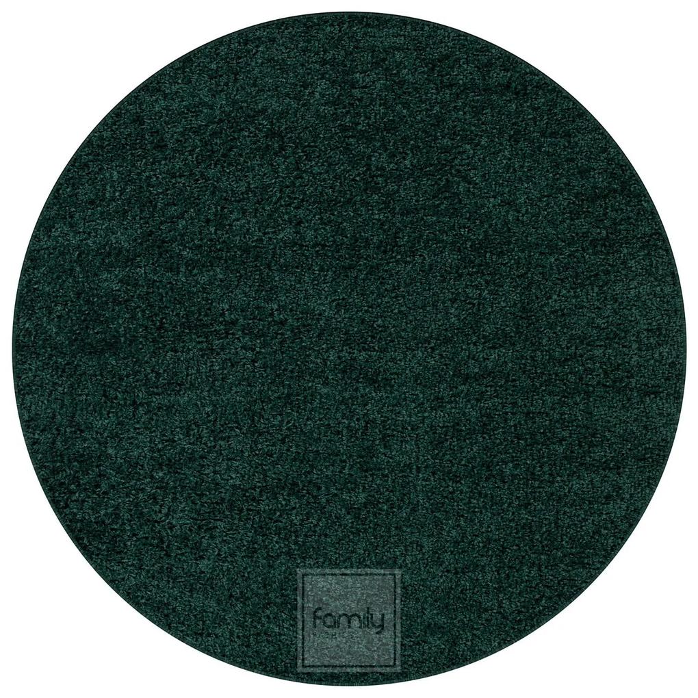 DomTextilu Nádherný okrúhly koberec v smaragdovo zelenej farbe 44370-207877