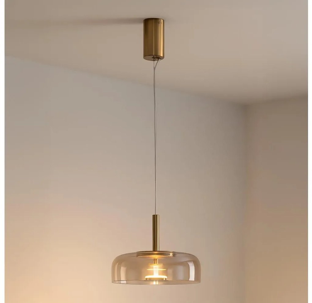 LED Luster na lanku LED/8W/230V 3000K pr. 30 cm