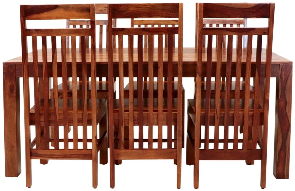 furniture-nabytek.cz - Jedálenský set pre 6 osôb Gani z indického masívu palisander