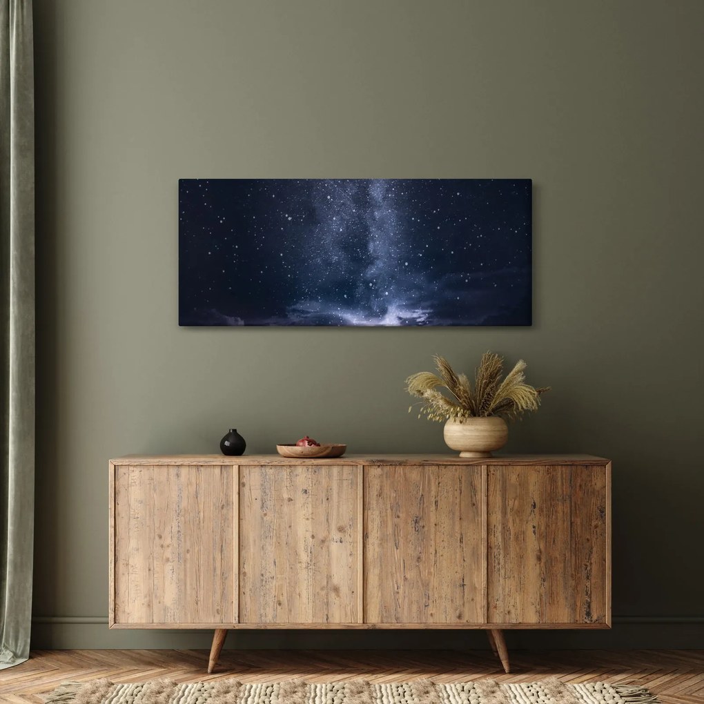 Obraz oblohy s hviezdami (120x50 cm)